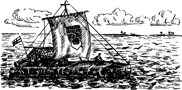 Тур Хейердал рисунок