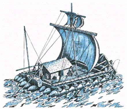 Тур Хейердал тростниковая лодка кон Тики