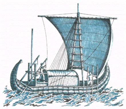 Плот кон Тики чертеж