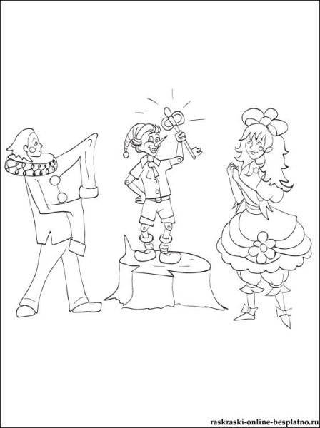 Пьеро из Буратино Театральная кукла