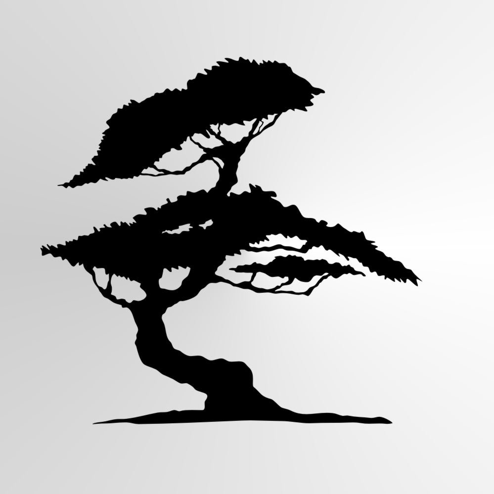 Японское дерево силуэт