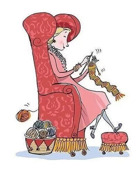Карикатуры на вязальщиц