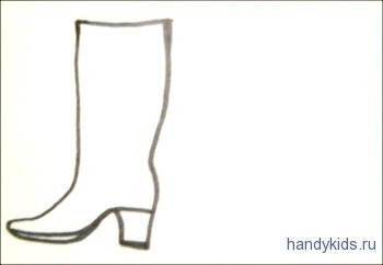 Рисование сапоги в старшей группе