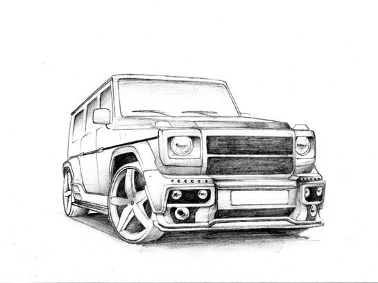 Раскраска Мерседес Бенц g63