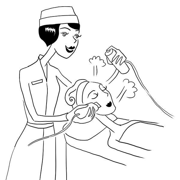 Косметолог иллюстрация