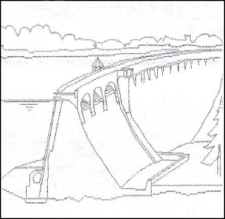 Плотина раскраска