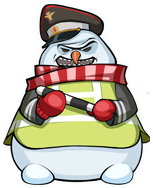 Снеговик в военной форме