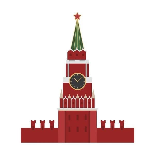 Сенатская башня Кремля бумага