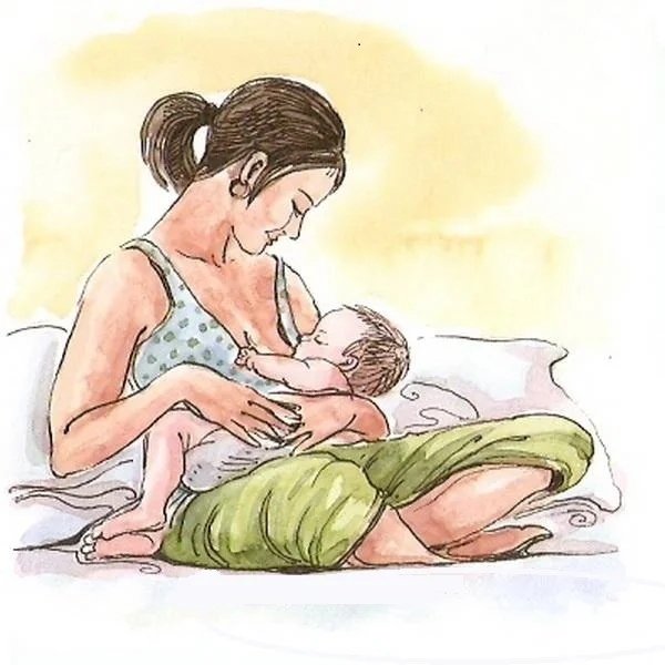 Кормящая мать рисунок
