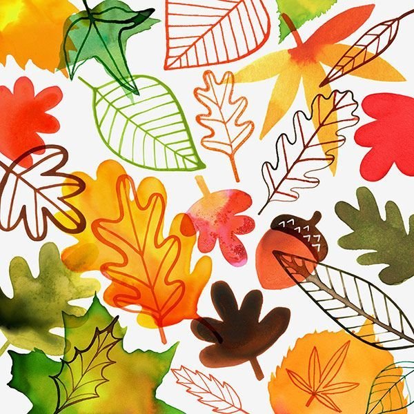 Осенние листья рисунок