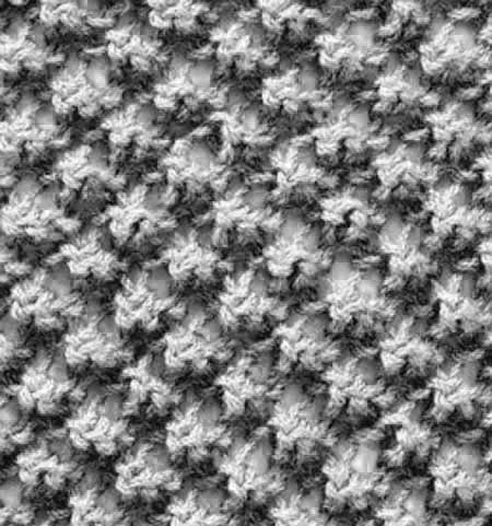 Узор вязки букле