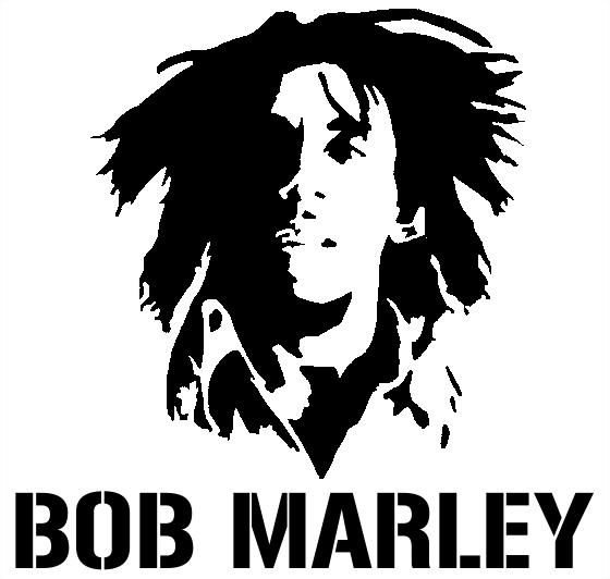 Боб Марли трафарет