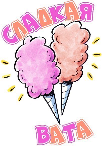 Сладкая вата вывеска