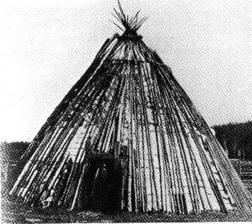 Берестяная юрта ураса