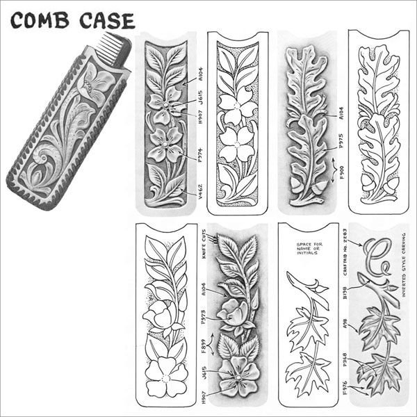 Эскизы для тиснения по коже