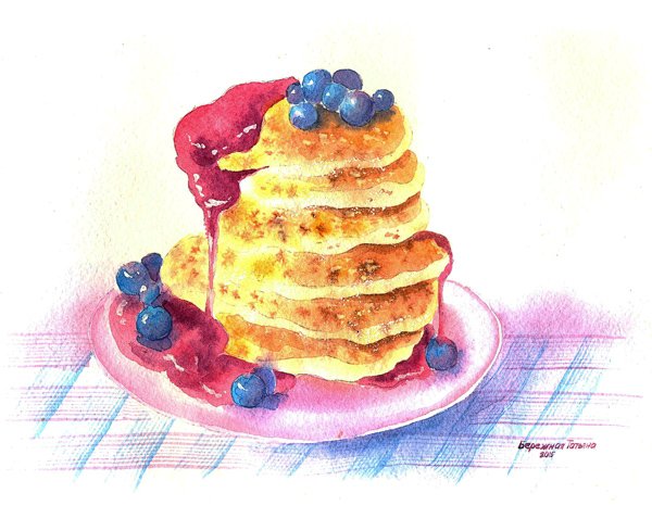 Оладьи рисунок