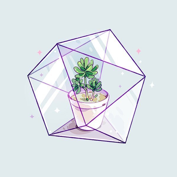 ФЛОРАРИУМВ на белом фоне