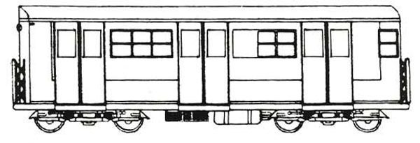 Вагон метро сбоку рисунок