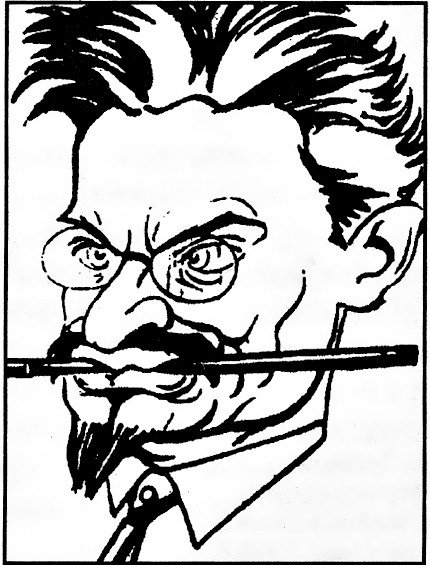 Лев Троцкий шарж