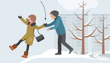 Гололед иллюстрация