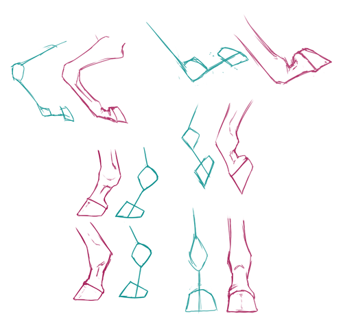 Копыта лошади туториал