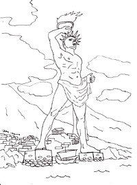 Колосс Родосский картина по номерам