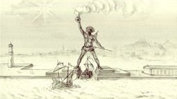 Колосс Родосский черно белое