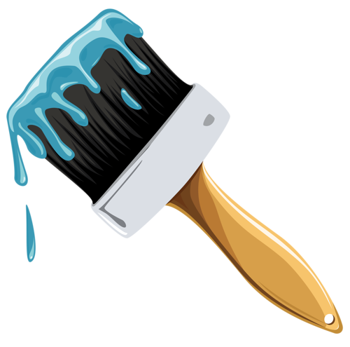 Кисть малярная без фона