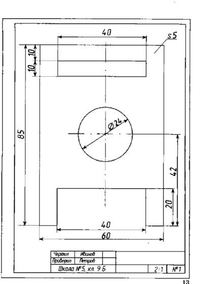План урока по черчению