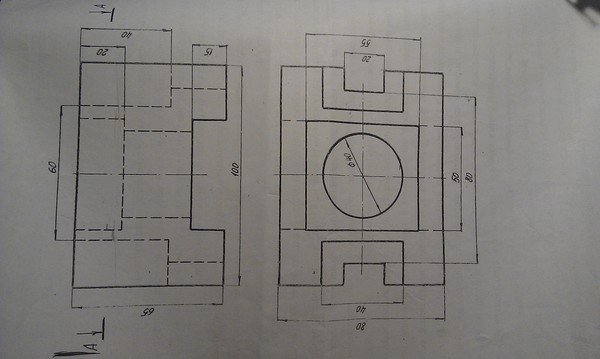 Черчение графическая работа 2 чертёж плоской детали
