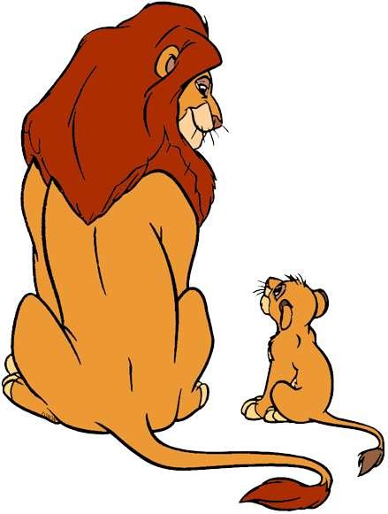 Лев Муфаса сидит
