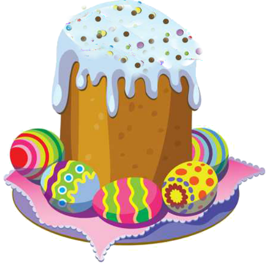 Раскраска кулича на Пасху