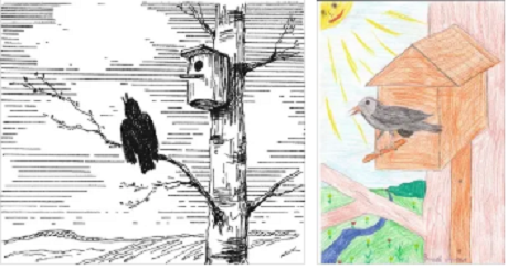 Иллюстрация к сказке скворцы Белова