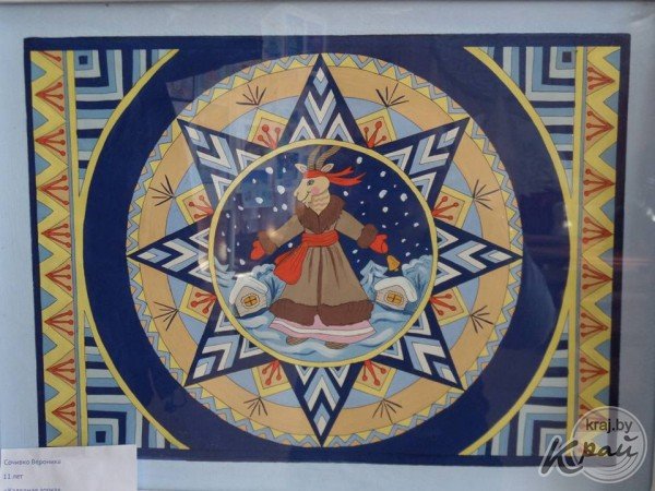 Поделка на калядную зорку в детском саду