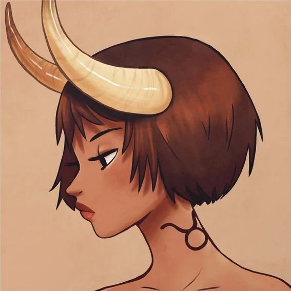 Телец в виде человека