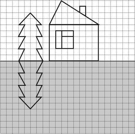 Задание зеркальное отражение для дошкольников