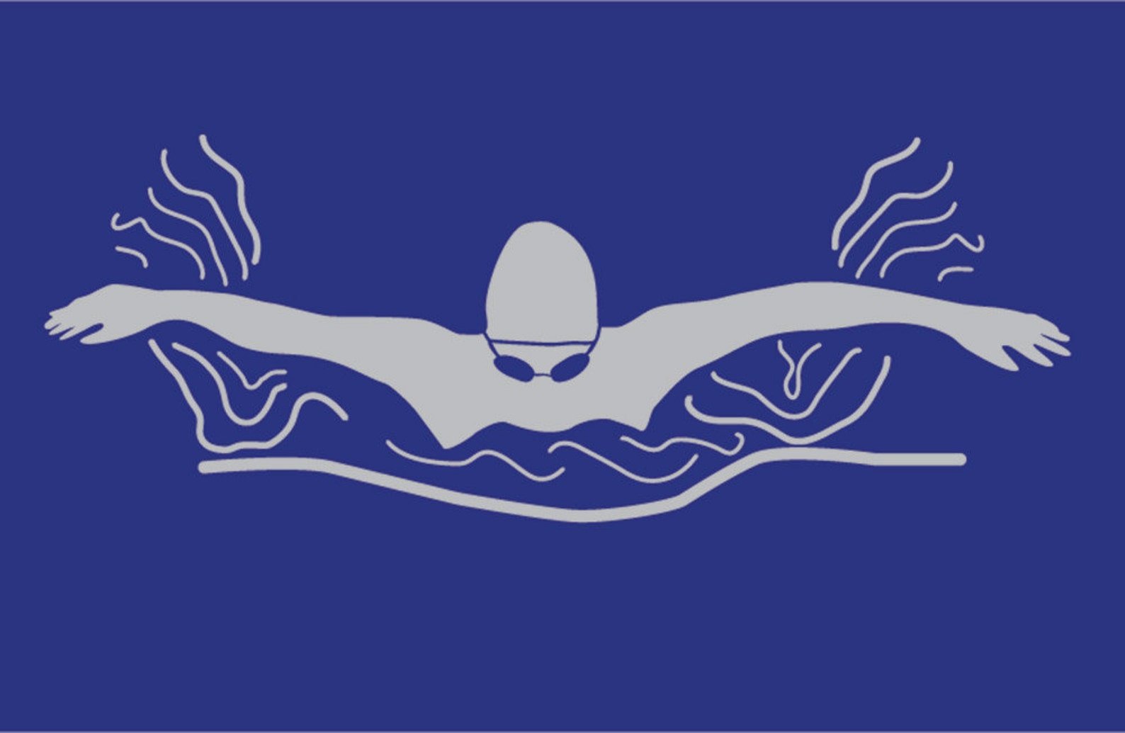 Логотип плавание Баттерфляй