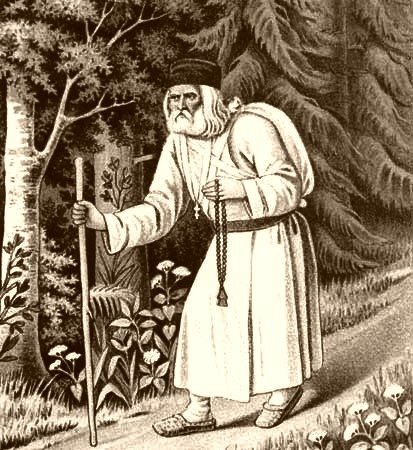 Раскраска Серафима Саровского