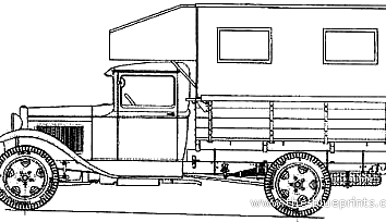 Полуторка машина рисунок