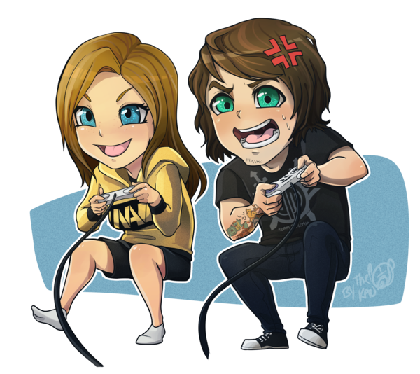 Нарисованный геймер