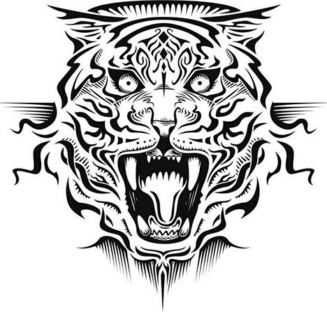 Оскал пантеры тату