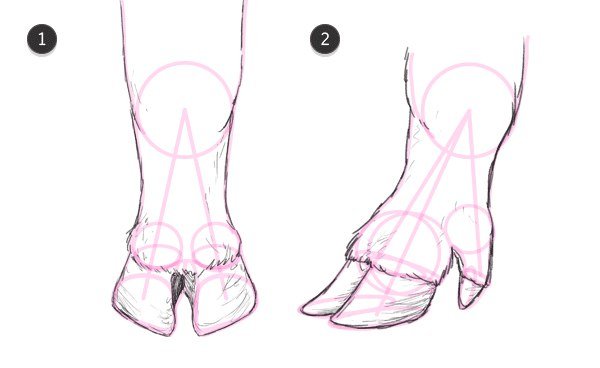 Копыта нарисованные