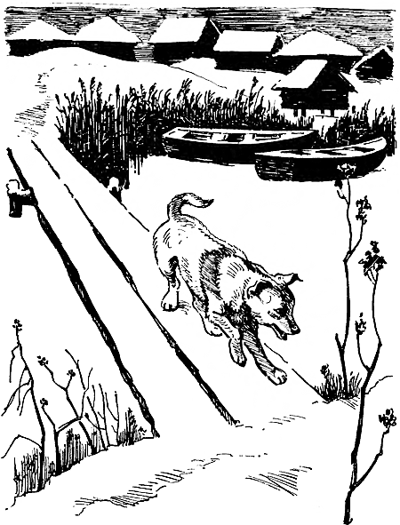 Малька провинилась щенки