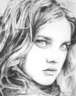 Наталья Водянова рисунок