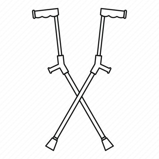 Костыли раскраска