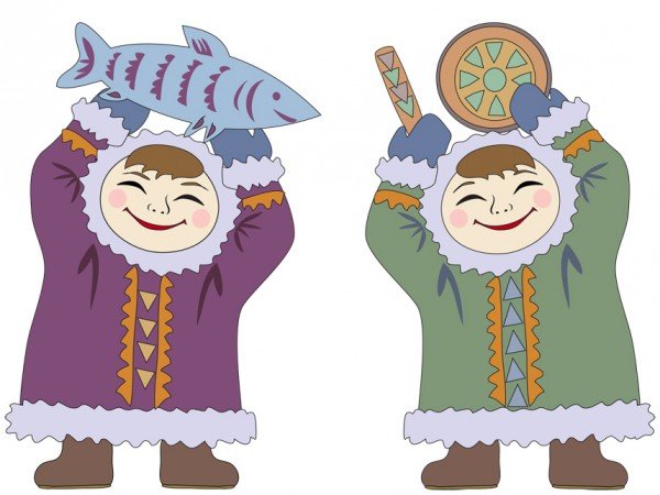 Эскимосы народ вектор