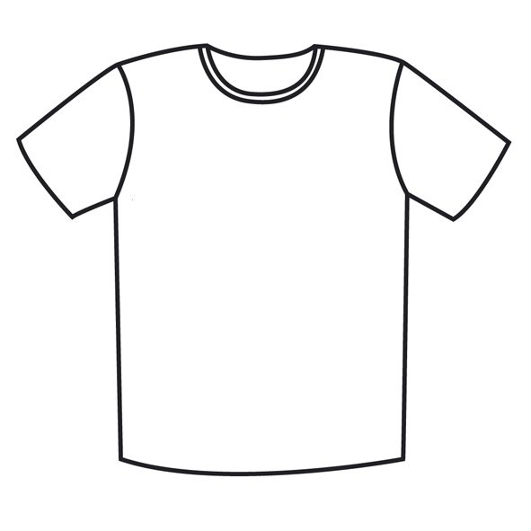Эскиз футболки карандашом