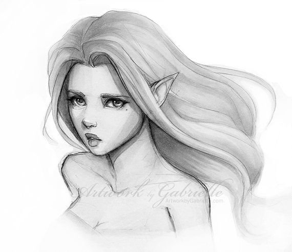 Эльфы карандашом легкие