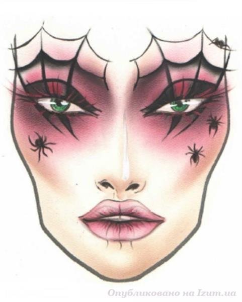 Эскиз театрального грима