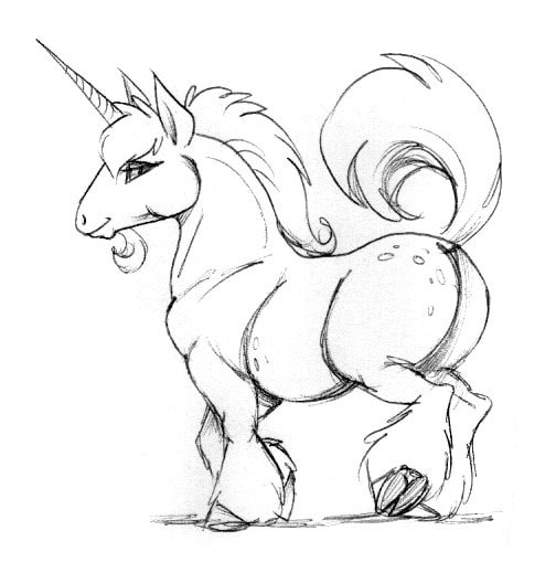 Единорожек рисунок карандашом легкий (48 фото)